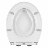 Capac toaleta 2 in 1, inchidere silentioasa, cu reductie copii, alb, Vivo, WTS-208